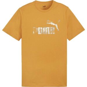 Puma ESS + CAMO GRAPHIC TEE Férfi póló, narancssárga, méret