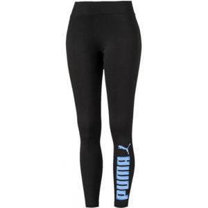 Puma ESS + GRAPHIC LEGGINGS Női legging sportoláshoz, fekete,kék, méret