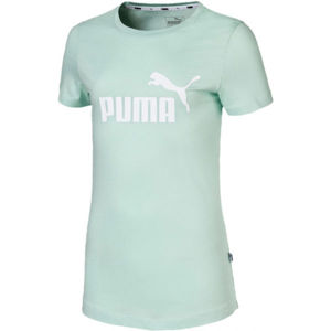 Puma ESS LOGO TEE G világos zöld 140 - Lány sportpóló