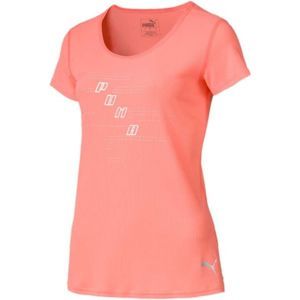 Puma IGNITE S/S LOGO TEE világos rózsaszín XS - Női póló