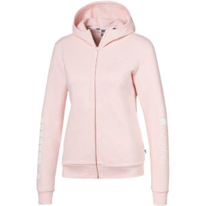 Puma REBEL FZ HOODY TR rózsaszín XL - Női pulóver