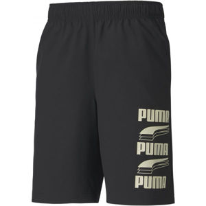 Puma REBEL WOVEN SHORTS 9 Férfi rövidnadrág, fekete, méret L