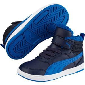 Puma REBOUND STREET V2 FUR PS kék 10 - Gyerek téli cipő
