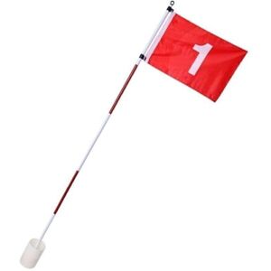 PURE 2 IMPROVE FLAG POLE SET Golf zászló, fehér, méret os