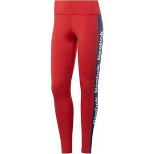 Reebok LINEAR LOGO TIGHTS piros XL - Női legging sportoláshoz
