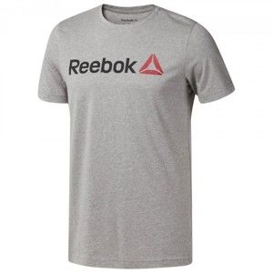 Reebok QQR-REEBOK LINEAR READ szürke XL - Férfi sportos póló