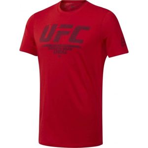Reebok UFC FG LOGO TEE piros XL - Férfi póló