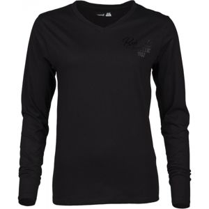Russell Athletic L/S V NECK TEE fekete XS - Női póló