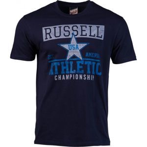 Russell Athletic CHAMPIONSHIP sötétkék XXL - Férfi póló