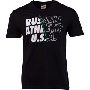 Russell Athletic BACKSLASH fekete XL - Férfi póló