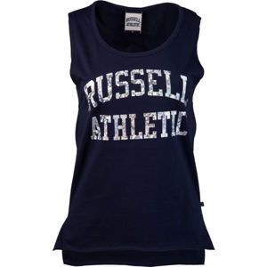 Russell Athletic CLASSIC PRINTED SINGLET sötétkék L - Női ujjatlan felső