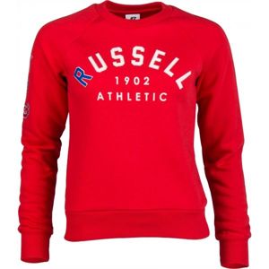Russell Athletic BADGED-CREWNECK RAGLAN SWEATSHIRT piros L - Női sportfelső