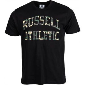 Russell Athletic CAMO PRINTED S/S TEE SHIRT fekete S - Férfi póló