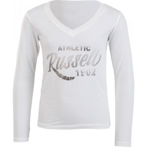 Russell Athletic DÍVČÍ TRIKO fehér 128 - Sportos lány felső