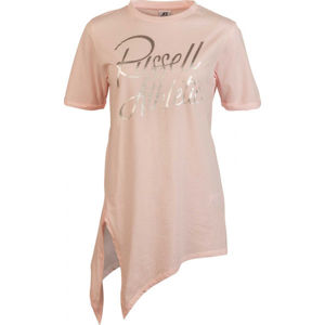 Russell Athletic KNOTTED STRIPTED TEE SHIRT rózsaszín XL - Női póló