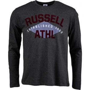 Russell Athletic L/S CREWNECK TEE SHIRT ESTABLISHED 1902 fekete L - Férfi póló