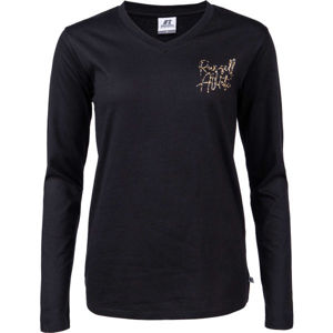 Russell Athletic L/S CREWNECK TEE SHIRT Női póló, fekete, méret