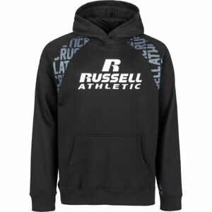 Russell Athletic PULLOVER HOODY Férfi pulóver, fekete,fehér, méret