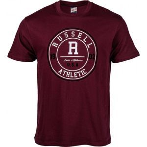 Russell Athletic FÉRFI PÓLÓ borszínű S - Férfi póló