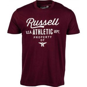 Russell Athletic CORE PLUS borszínű XL - Férfi póló