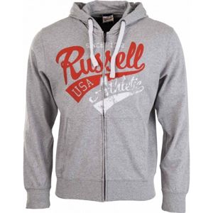 Russell Athletic PRINT HOODY szürke XXL - Férfi pulóver