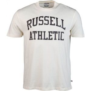 Russell Athletic S/S CREW NECK  TEE WITH LOGO PRINT fehér M - Férfi póló