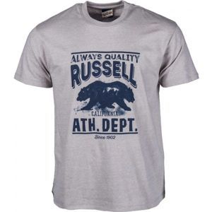 Russell Athletic S/S CREW TEE WITH DISTRESSED BEAR PRINT - Férfi póló