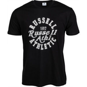 Russell Athletic S/S CREWNECK TEE SHIRT fekete S - Férfi póló