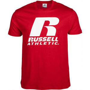 Russell Athletic S/S CREWNECK TEE SHIRT piros S - Férfi póló