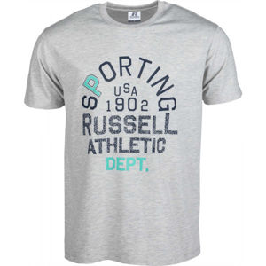Russell Athletic SPORTING S/S CREWNECK TEE SHIRT szürke XL - Férfi póló