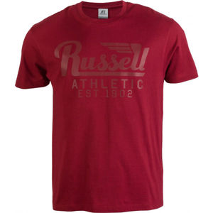 Russell Athletic WING S/S CREWNECK TEE SHIRT borszínű S - Férfi póló