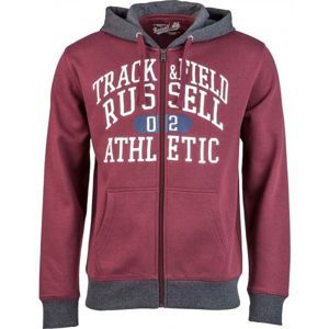 Russell Athletic ZIP THROUGH HOODY  WITH GRAPHIC PRINT fekete M - Férfi pulóver
