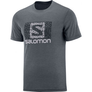 Salomon EXPLORE GRAPHIC SS TEE M szürke 2XL - Férfi póló
