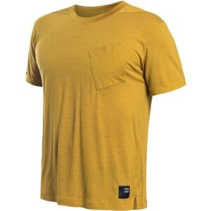 Sensor MERINO AIR Férfi póló, sárga, méret XL