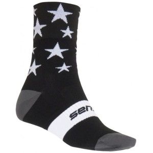 Sensor STARS Kerékpáros zokni, fekete, méret 35-38