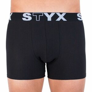 Styx MEN'S BOXERS LONG SPORTS RUBBER Férfi boxeralsó, fekete, méret XXL