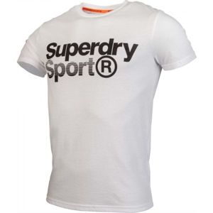 Superdry CORE SPORT GRAPHIC TEE fehér XL - Férfi póló