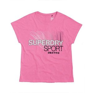 Superdry CORE SPLIT BACK TEE Női póló, rózsaszín, veľkosť 10