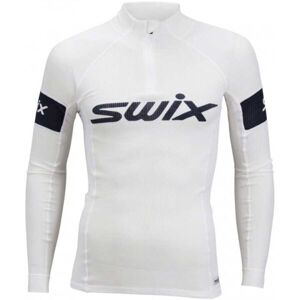 Swix RACEX WARM Férfi funkcionális felső állógallérral, fehér, méret M