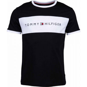 Tommy Hilfiger CN SS TEE LOGO FLAG sötétkék XL - Férfi póló