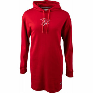 Tommy Hilfiger HOODIE DRESS piros XS - Női pulóverruha