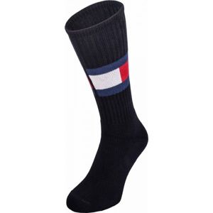 Tommy Hilfiger JEANS FLAG 1P Férfi zokni, fekete, méret 39 - 42