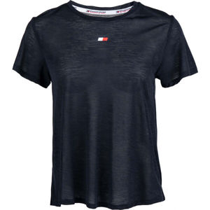 Tommy Hilfiger PERFORMANCE LBR TOP sötétkék XS - Női póló
