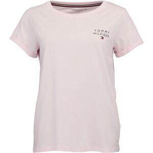Tommy Hilfiger TH ORIGINAL-SHORT SLEEVE T-SHIRT Női póló, rózsaszín, veľkosť XL