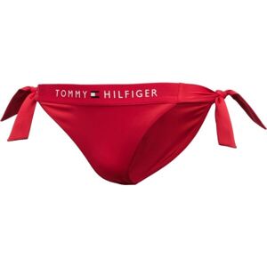 Tommy Hilfiger TH ORIGINAL-SIDE TIE CHEEKY BIKINI Női fürdőruha alsó, piros, méret