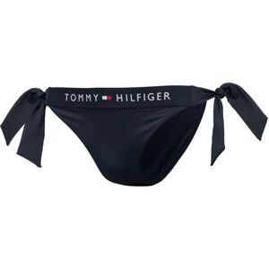 Tommy Hilfiger TH ORIGINAL-SIDE TIE CHEEKY BIKINI Női fürdőruha alsó, sötétkék, méret L