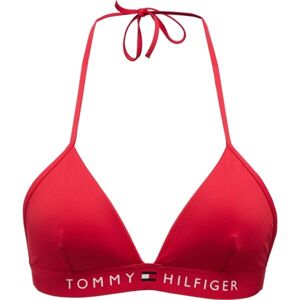 Tommy Hilfiger TH ORIGINAL-TRIANGLE FIXED FOAM Női fürdőruha felső, piros, veľkosť L