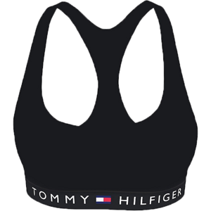 Tommy Hilfiger VEL-UNLINED BRALETTE VELOUR Női melltartó, fekete, méret XS