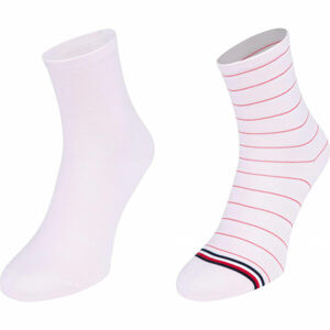 Tommy Hilfiger WOMEN SHORT SOCK 2P PREPPY Női zokni, rózsaszín, méret 35-38