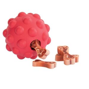 TRIXIE BUNCHY BALL 11 cm Labda vaníliás jutalomfalatokhoz, piros, méret